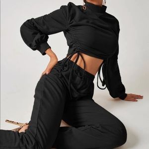 Black loungewear matching set🖤